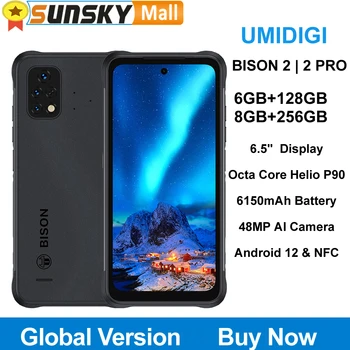 UMIDIGI BISONTE 2 Pro 8GB 256GB DE 2 a 6 gb 128 GB de 6,5