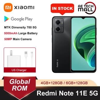 Global ROM de Xiaomi Redmi Note 11E 11 E 6 GB 128 GB Dimensity 700 Cámara de 50MP 90Hz Pantalla 5000mAh Batería de 18W de Carga Rápida
