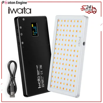 Iwata GL-01 LED Luz de Relleno CRI Super Natural Luz 3000K-5500K Ultra-delgado Teléfono Portátil de Vídeo Luz de Aluminio de la Fotografía