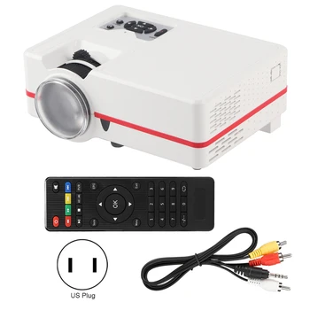 VS313 Mini Micro LED de Vídeo HD de 1080P Proyector de cine en Casa(Enchufe de EE.UU. 110-240V)