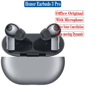 Original de Honor Auriculares 3 Pro Wireless Bluetooth 5.2 En la oreja los Auriculares de Cancelación de Ruido Activa de 11mm de movimiento Dinámico Auriculares