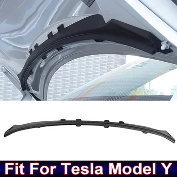 Accesorios del coche de Un Conjunto de Auto Baúl Frontal de la Campana con Sello de Goma Impermeable a prueba de Polvo Protección Tiras Decorativas aptos Para el Tesla Model S