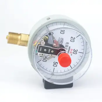Diámetro de 100 mm 0.1-60 Mpa Marcar el Contacto Eléctrico del Compresor de Aire el Medidor de Presión de