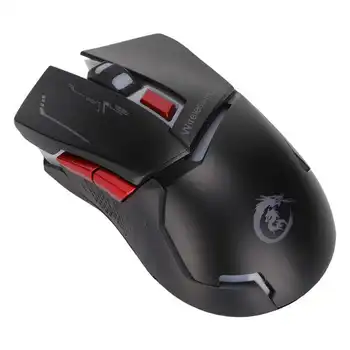 2.4 G Ratón Inalámbrico Plug and Play Gaming Mouse Con 2.4 G Receptor para Equipo para el ordenador Portátil para la Oficina