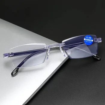 2023 Marco Transparente Anti-Luz azul Gafas de Lectura para los Hombres y Mujeres de Ejecutar Cómodamente Super Ligero Gafas de Lectura