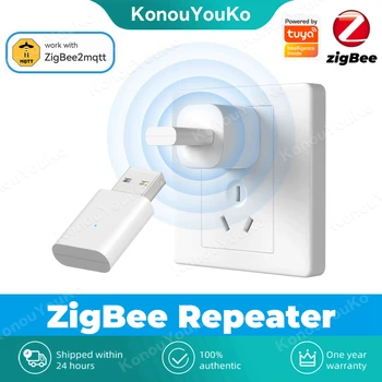 Tuya ZigBee Repetidor Amplificador ZigBee2MQTT USB Extensor de Señal de los Dispositivos del Hogar Inteligente Funciona con la Tuya ZigBee Puerta de enlace Inteligente de la Vida