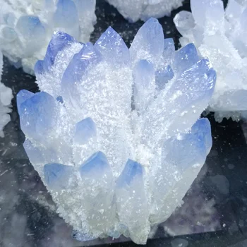 1pc Natural cristales azul hermoso Fantasma fantasma de Cristal de Cuarzo de Clúster Muestra la decoración del hogar manualidades regalos