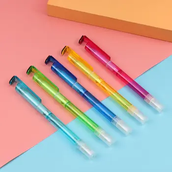 Creativo Spray Gel Pen Bolígrafo Mini Recargable Portátil de Viaje de Plástico Desinfectante Botella de Perfume de Papelería Herramienta de Escritura