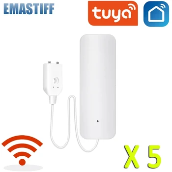 WiFi smart Tuya Fugas de Agua Sensor de Tuya de Agua Sistema de Alarma Compatible Con Tuyasmart / Vida Inteligente APLICACIÓN de Fácil Instalación